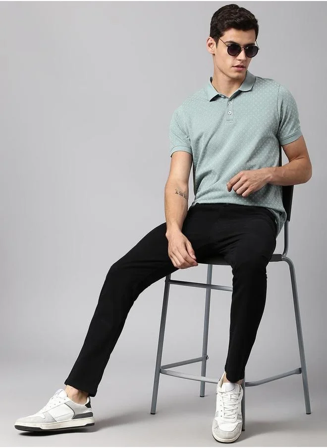 Dennis Lingo Dennis Lingo Men Mid-Rise Comfort Slim Fit Chinos Trousers by Styli
