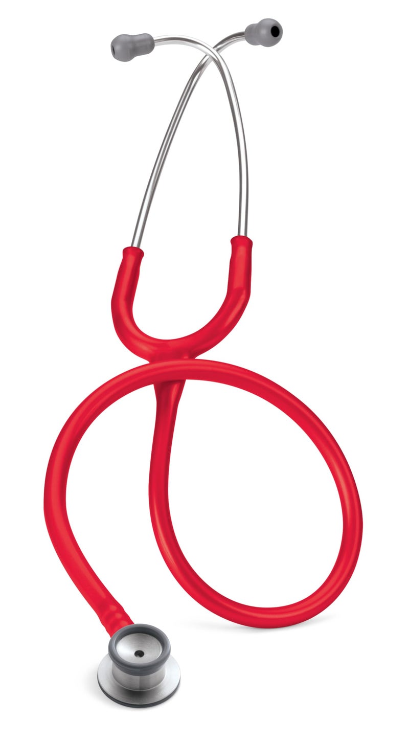 3M Littmann Classic II Infant Stethoscopes, 2114R, Stainless Steel Chestpiece, 28" Red Tube - Image 1