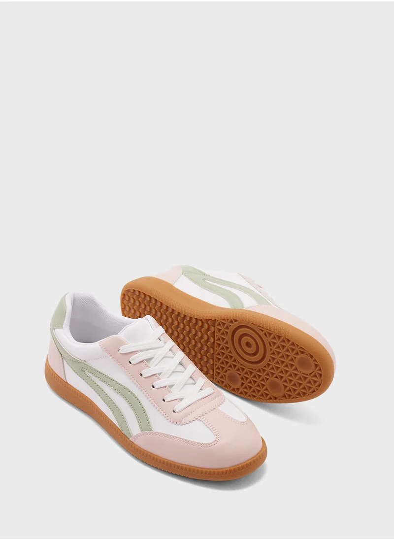 Ginger Patch Work Detail Sneakers