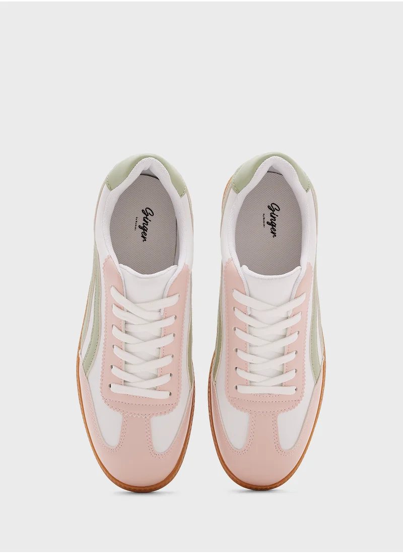 Ginger Patch Work Detail Sneakers