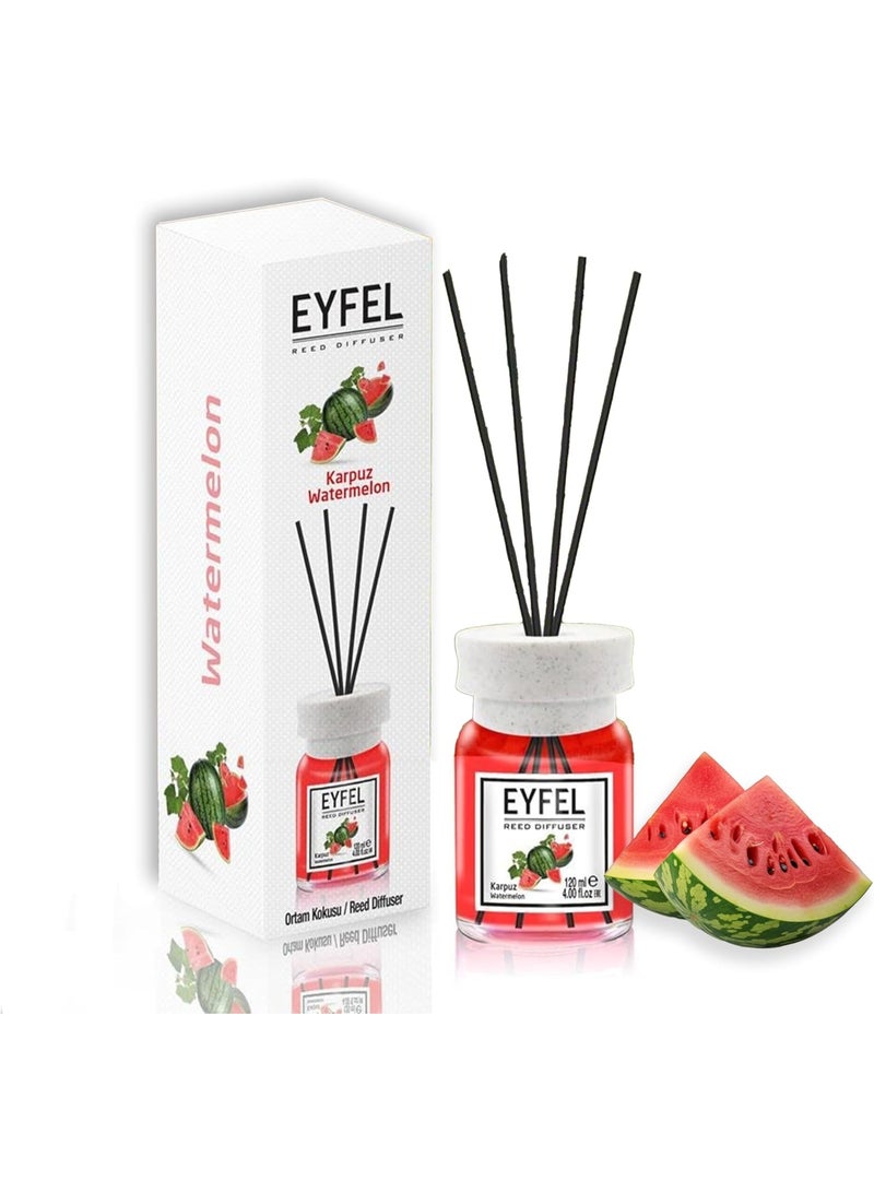 EYFEL EYFEL Watermelon Reed Diffuser, 120ml | Premium Eau de Parfum | Sweet & Juicy Scent for Home, Office & Living Room - Image 1