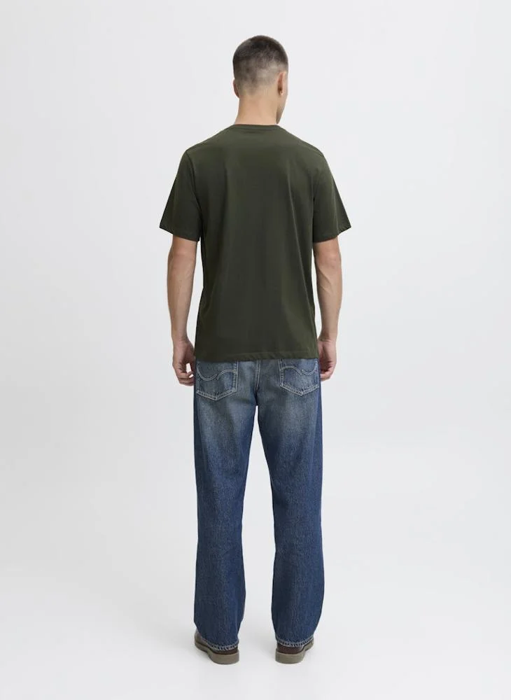 JACK & JONES Logo Regular Fit Crew Neck T-Shirt