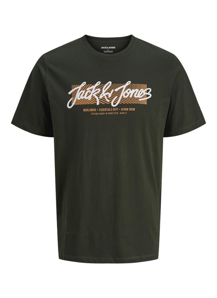 JACK & JONES Logo Regular Fit Crew Neck T-Shirt - Image 5
