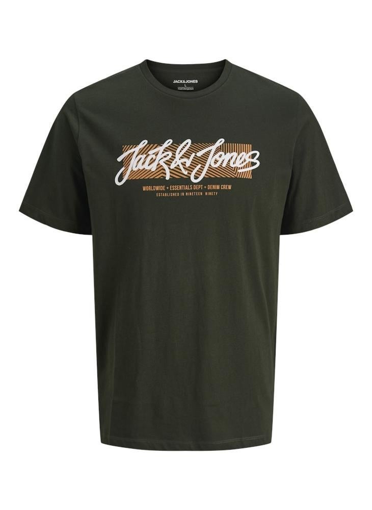 JACK & JONES Logo Regular Fit Crew Neck T-Shirt - Image 5