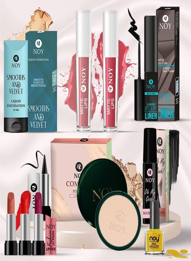 NOY Studio Makeup Kit Everyday Elegance Collection A Complete Kit of High-Quality Beauty Essentials Designed for Timeless and Sophisticated Looks #11K458 - Image 1
