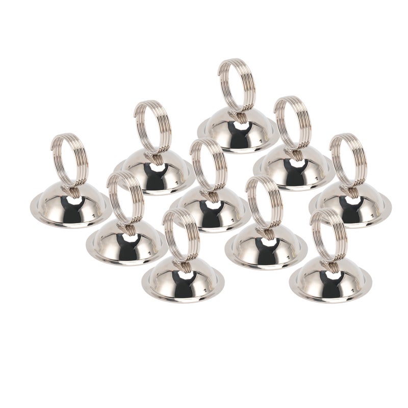 10pcs Table Number Holders Place Card Holders Metal Wire Picture Holders Cards Stand Name Menu Clips for Wedding Reception Party Silver - Image 4