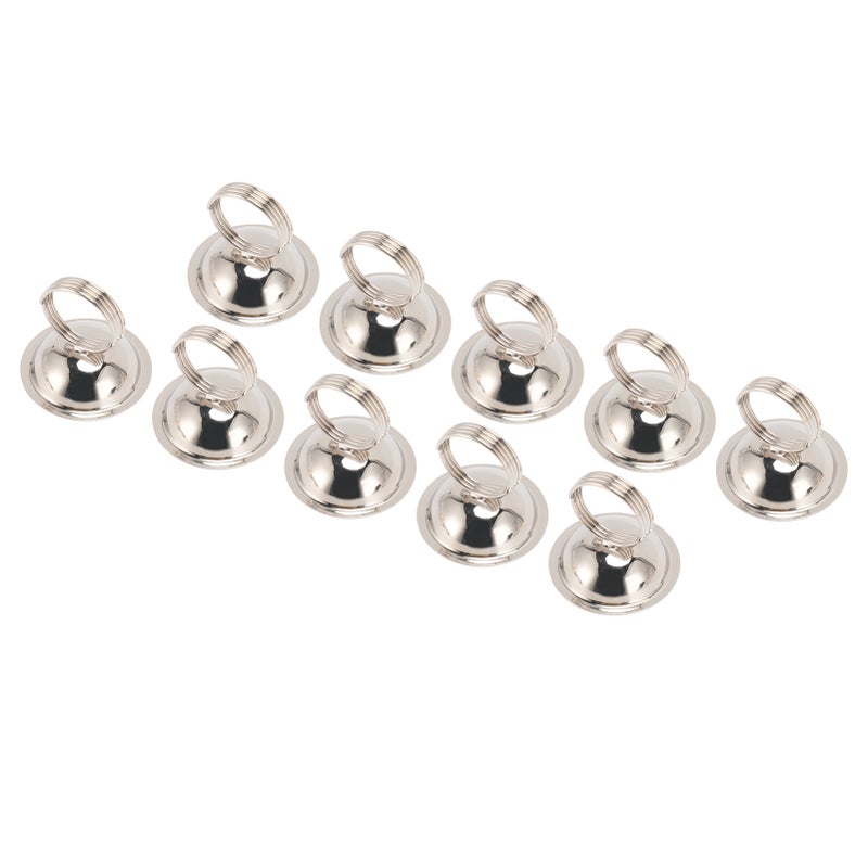 10pcs Table Number Holders Place Card Holders Metal Wire Picture Holders Cards Stand Name Menu Clips for Wedding Reception Party Silver - Image 2