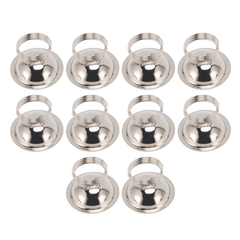 10pcs Table Number Holders Place Card Holders Metal Wire Picture Holders Cards Stand Name Menu Clips for Wedding Reception Party Silver - Image 5