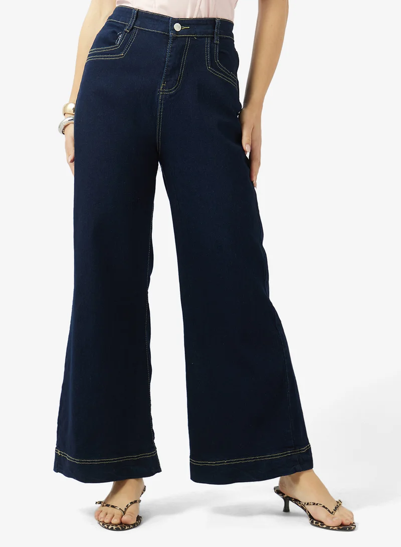 Ginger High Rise Wide Leg Jeans