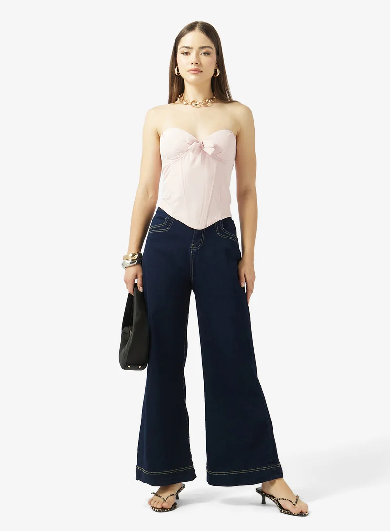 Ginger High Rise Wide Leg Jeans