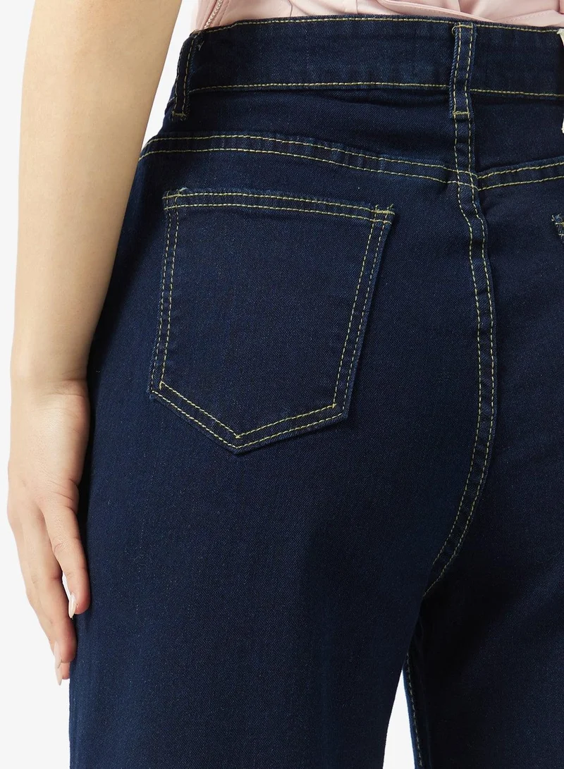 Ginger  High Rise Wide Leg Jeans for Women | Best Price UAE