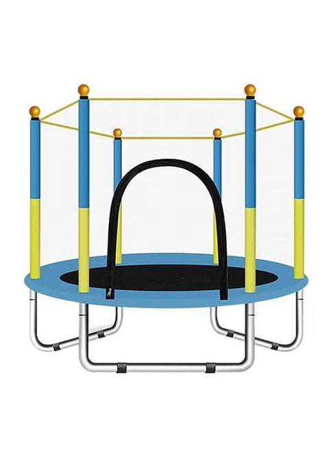 Bouncer and trampoline equipped with a safety net for children for outdoor and indoor places 100X100X100