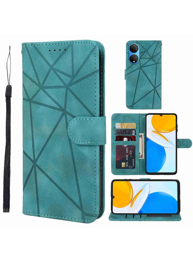 اس-توب جراب هاتف Honor X7 من الجلد بخطوط هندسية - Image 1