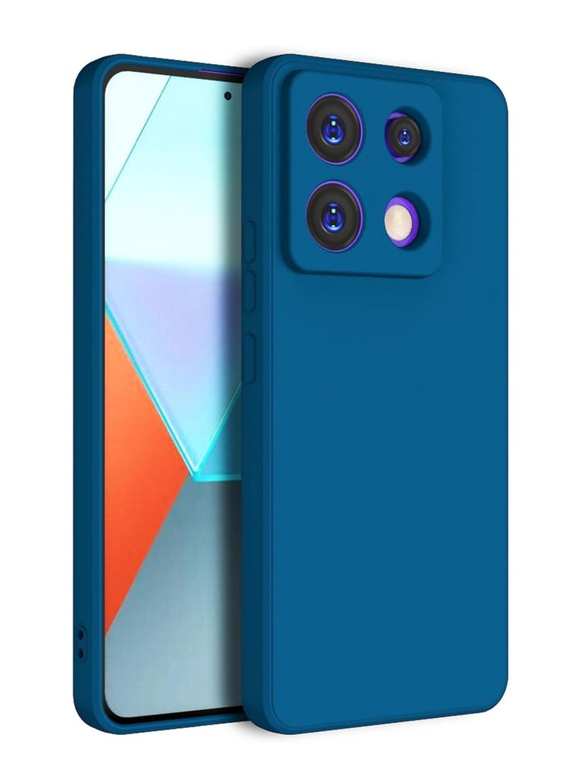 BORTONY Xiaomi Redmi Note 13 5G Case Cover Liquid Gel Rubber Shock Protective Case Hard Shell Shockproof Protective with Camera Protection Cover for Xiaomi Redmi Note 13 5G - Image 1