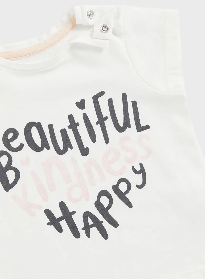 mothercare Kids Printed T-Shirt & Hoodie With Leggings Set