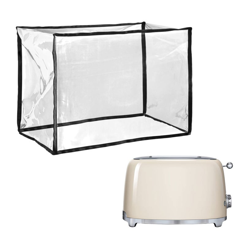 kwmobile غطاء kwmobile متوافق مع Smeg TSF01CREU غطاء TPU لجهاز تحميص الخبز شفاف أسود