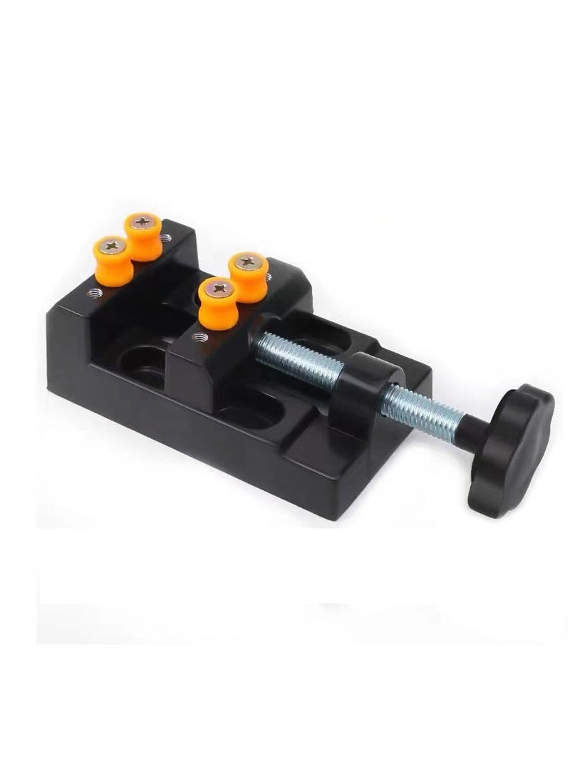 Mini Bench Clamp, Flat Jewelry Carving Tool, Multifunctional Mini Vise Clamp for DIY, Walnut Carving, Watch Repair, Sculpture Craft, Jewelry, and Table Bench Vice for Repairing and Carving - Image 4