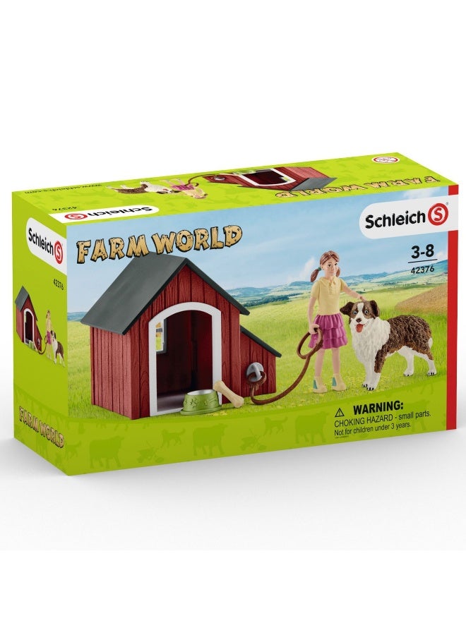 Schleich مجموعة قفص الكلاب من عالم المزرعة - Image 3