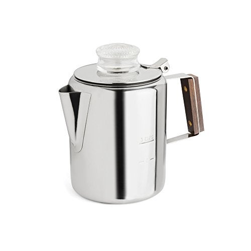 Fox Run Tops 55702 Rapid Brew Stovetop Coffee Percolator, Stainless Steel, 2-3 Cup - Image 1