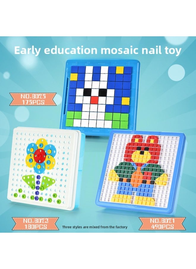 Children's Educational Toys Early Education Mosaic Puzzle/screw Puzzle/thinking Logic Puzzle Toys-Color:Thinking Logic Puzzle (Chinese Version)
