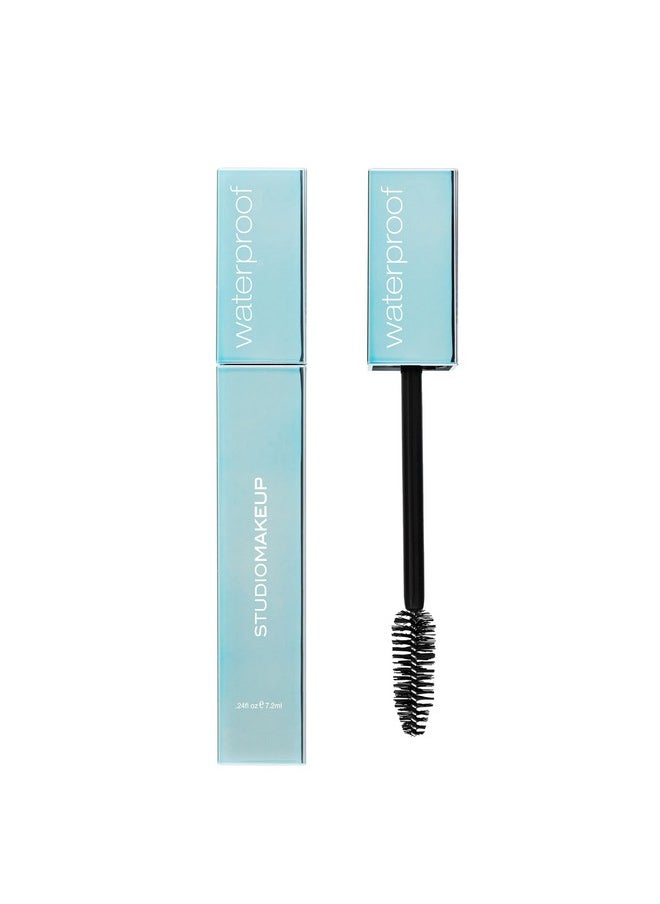 Studiomakeup Waterproof Mascara Hydrating & Gentle Mascara For Sensitive Eyes Long Lasting Lash Mascara Smudge Proof Mascara For Luxurious Lashes Black Mascara Waterproof & Fade Proof (0.24Oz)  - Image 1