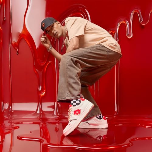 Lotto Men Melt - Hoopstar OG Red Sneakers - Image 4
