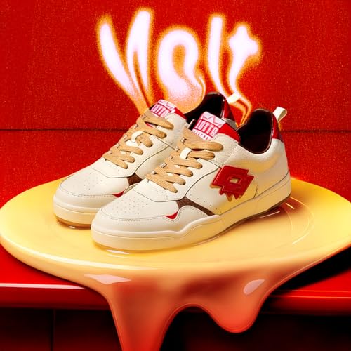 Lotto Men Melt - Hoopstar OG Red Sneakers - Image 2