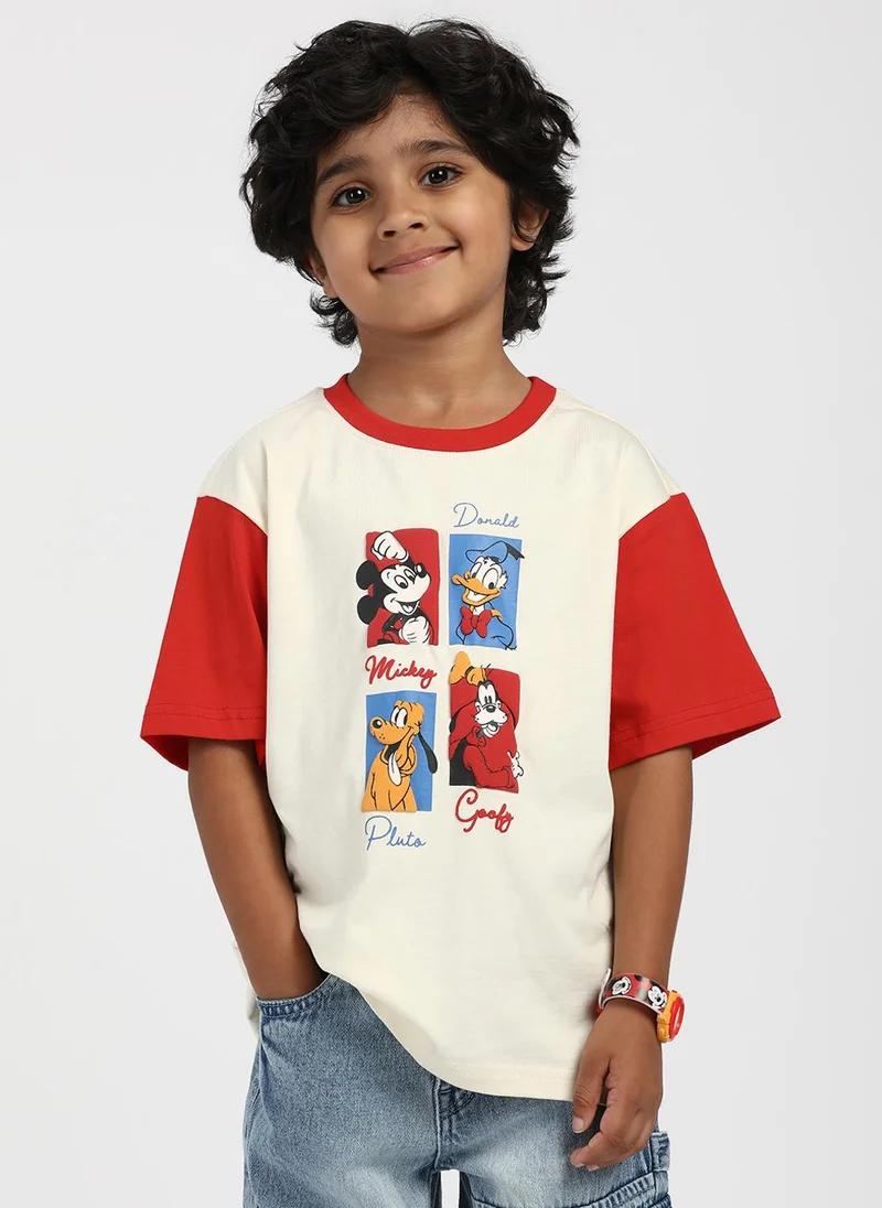 Nautinati Nautinati Boys' Cotton Disney Print T-shirt