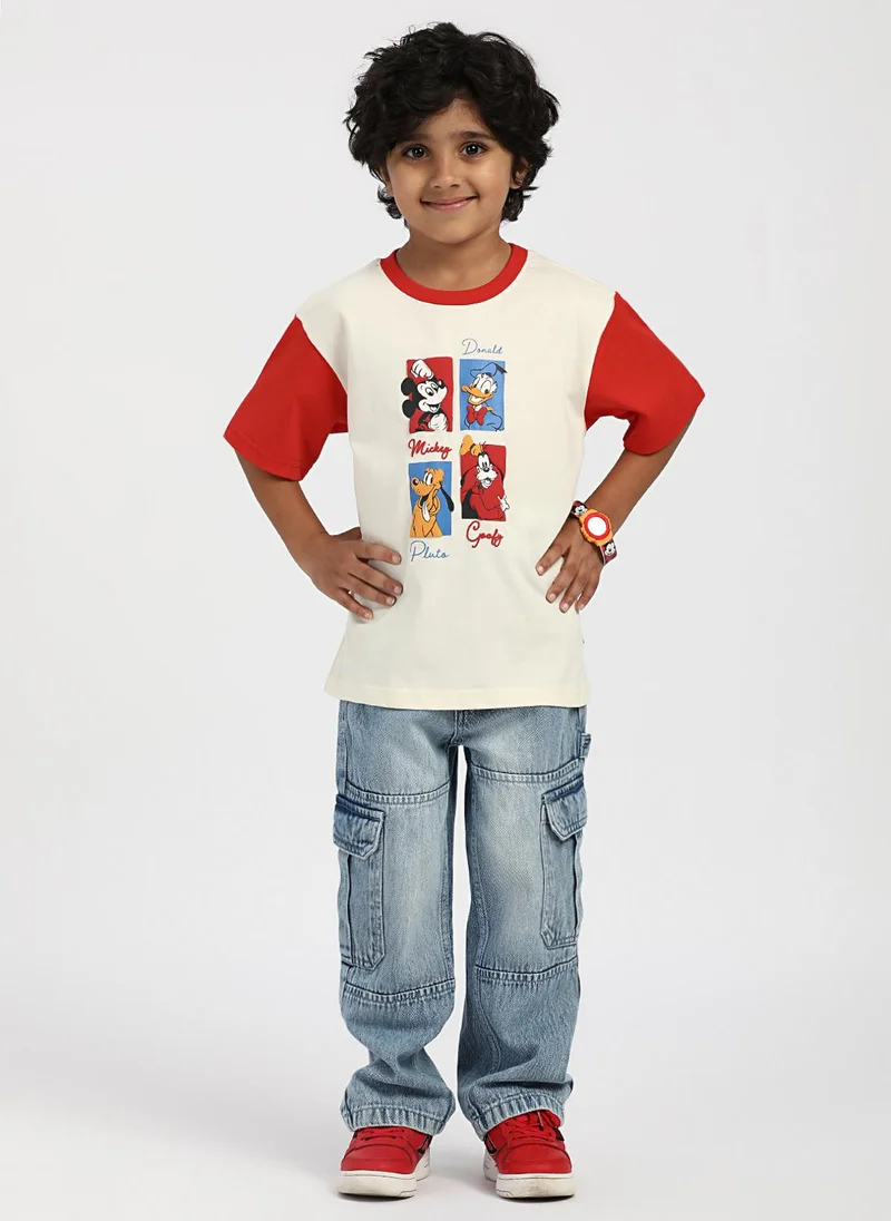 Nautinati Nautinati Boys' Cotton Disney Print T-shirt