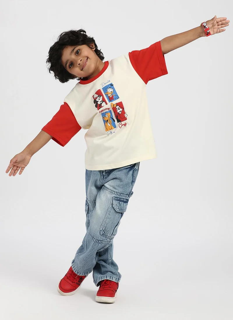 Nautinati Nautinati Boys' Cotton Disney Print T-shirt