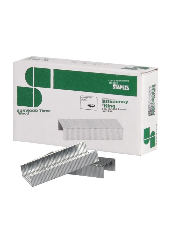 Sunwood Efficiency King Series 10# Staples, 1000 Pieces/Box, 10 Boxes, P20-15 - Image 2