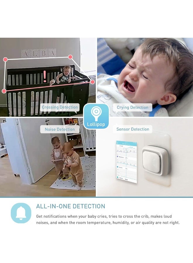 Lollipop Wall Mount Hd Wifi Video Monitor With 2 Supports Cameras - Image 5