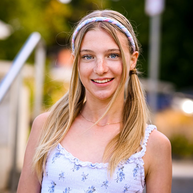 FROG SAC 4 Braided Headbands for Girls, Adjustable Rainbow Tie Dye Braid Head Bands for Kids, Stretch Elastic Cloth Fabric Hairbands Accessories for Women, Teen Easter Basket Fillers Stocking Stuffers - Image 2