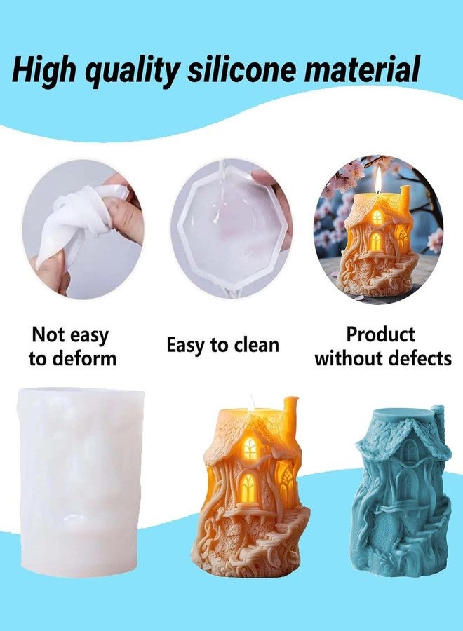 قالب سيليكون لصنع الشموع، قوالب شموع عيد الميلاد، قوالب شموع، مناسب لصنع الشموع يدويًا، وتزيين المنزل يدويًا، وهدايا الأعياد، ومشاريع الفنون والحرف اليدوية - Image 3