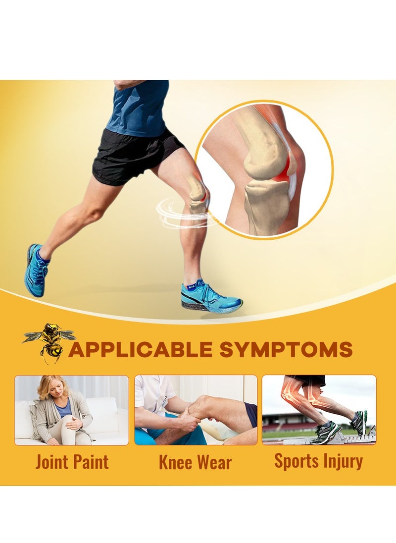 Sumifun - Bee Venom Pain Relief Cream, Fast Absorbing Arthritis Joint Knee Analgesic Ointment, Smooth Gentle Meniscus Treatment Cream, Arthritis Knee Joint Muscle Ache Medical Plaster For Pain Relief - Image 1
