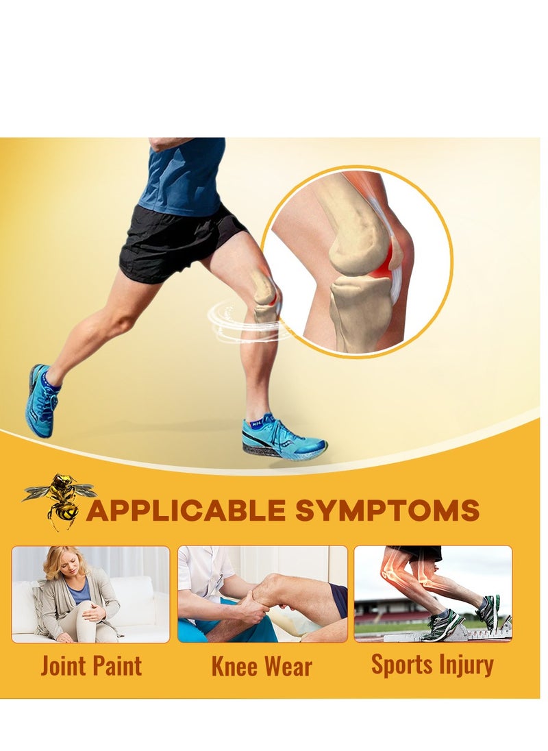 Sumifun - Bee Venom Pain Relief Cream, Fast Absorbing Arthritis Joint Knee Analgesic Ointment, Smooth Gentle Meniscus Treatment Cream, Arthritis Knee Joint Muscle Ache Medical Plaster For Pain Relief - Image 1