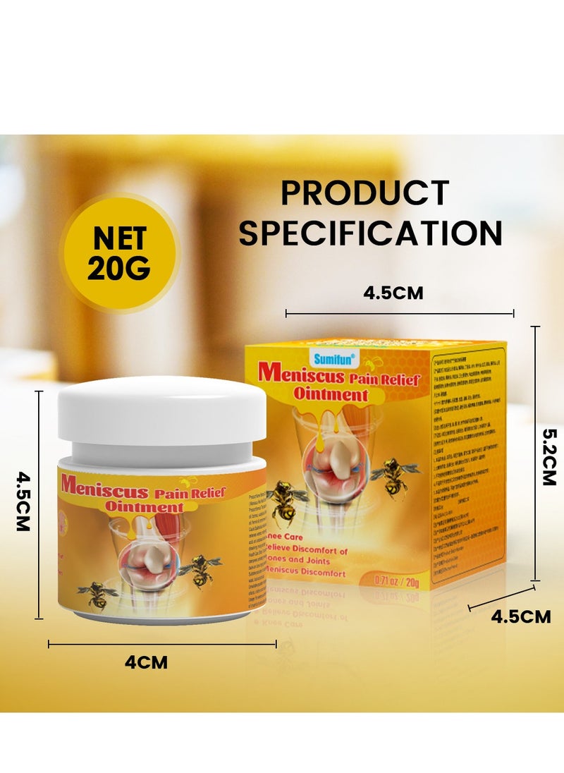 Sumifun - Bee Venom Pain Relief Cream, Fast Absorbing Arthritis Joint Knee Analgesic Ointment, Smooth Gentle Meniscus Treatment Cream, Arthritis Knee Joint Muscle Ache Medical Plaster For Pain Relief - Image 1