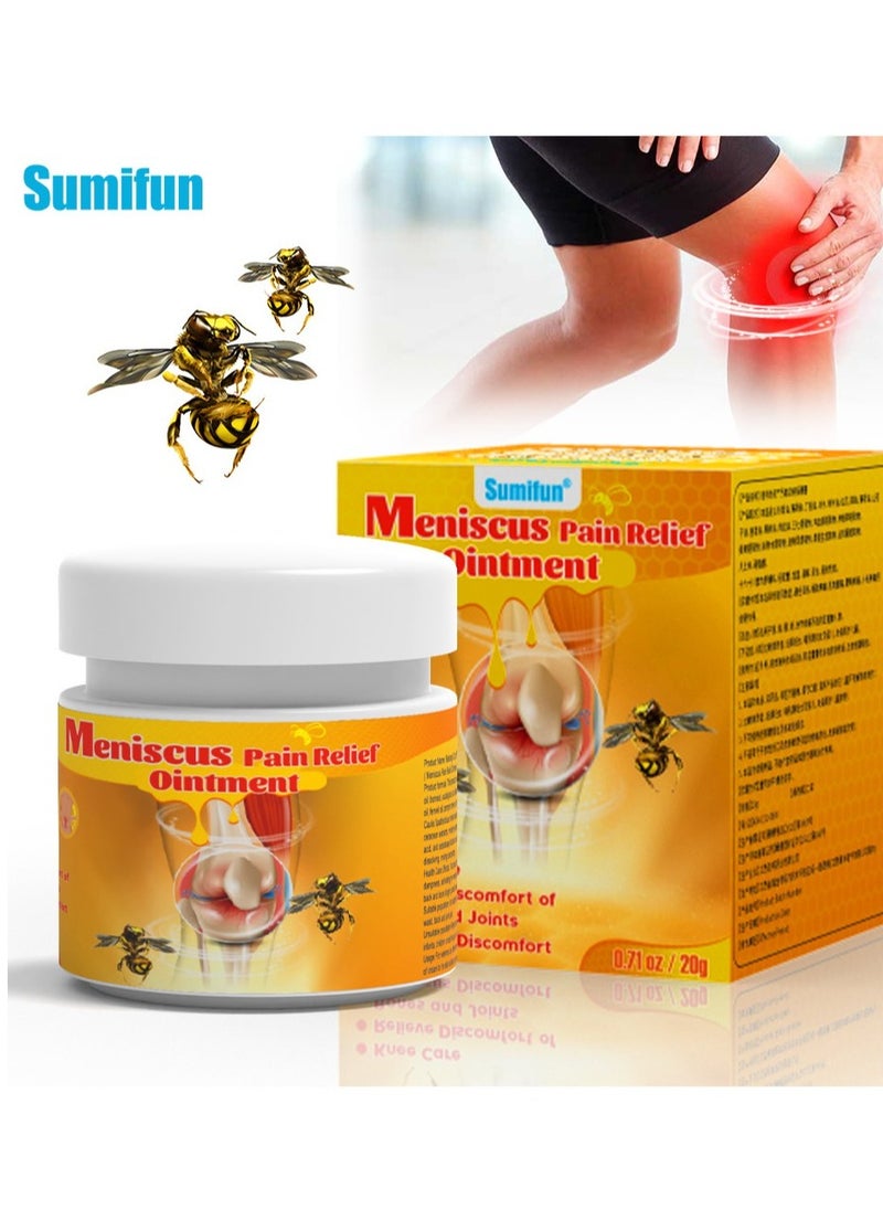 Sumifun - Bee Venom Pain Relief Cream, Fast Absorbing Arthritis Joint Knee Analgesic Ointment, Smooth Gentle Meniscus Treatment Cream, Arthritis Knee Joint Muscle Ache Medical Plaster For Pain Relief - Image 1