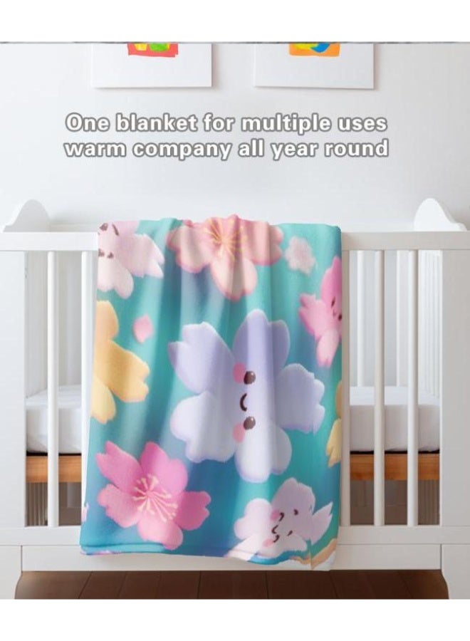 عام بطانية رقيقة من الفانيلا الكرتونية للأطفال والرضع (دافئة ومريحة، ومناسبة للنوم والألعاب) 70 سم * 100 سم - Image 3