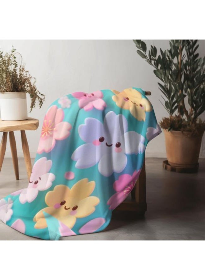 عام بطانية رقيقة من الفانيلا الكرتونية للأطفال والرضع (دافئة ومريحة، ومناسبة للنوم والألعاب) 70 سم * 100 سم - Image 4