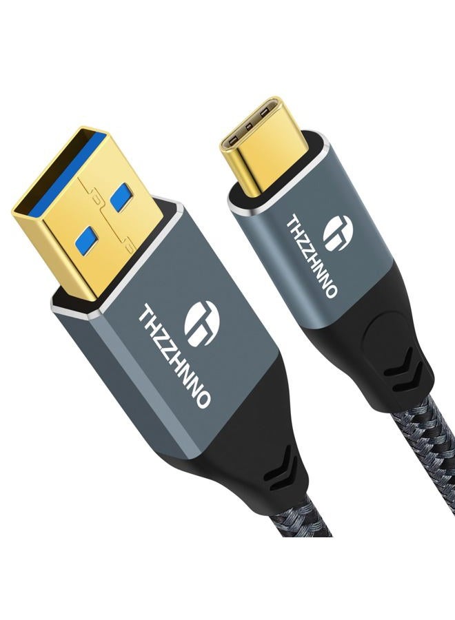 Thzzhnno USB A to USB C Cable 2M, USB 3.1 USB 3.2 Gen2 10Gbps Data Transfer Lead for Samsung Galaxy/iPhone 15/MacBook Pro/iPad Pro - Image 1