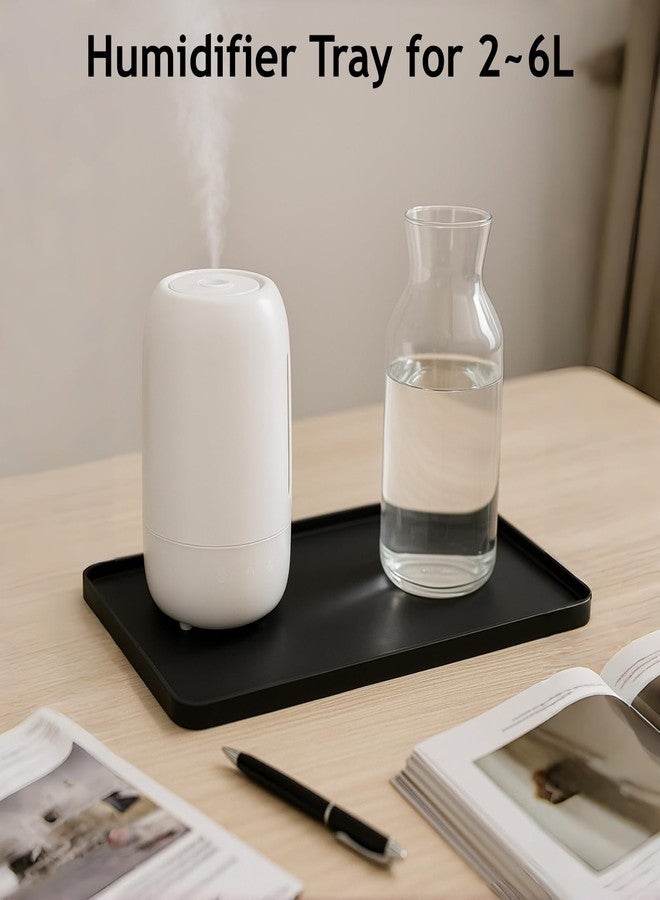 Frezonika Silicone Drip Mat for Humidifiers, 19x19 Square Raised Edge Drips Tray Compatible with LEVOIT, Dreo, Homvana, Megawise, Vicks Humidifiers, 4L 6L Protects Carpet & Floors from Leaking - Image 3