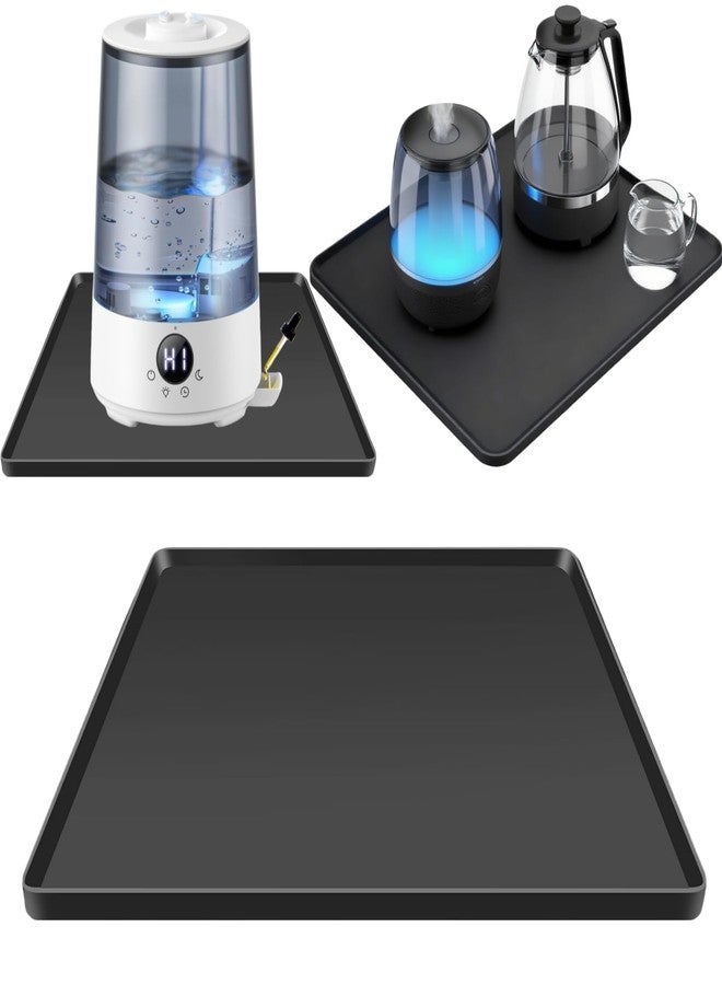 Frezonika Silicone Drip Mat for Humidifiers, 19x19 Square Raised Edge Drips Tray Compatible with LEVOIT, Dreo, Homvana, Megawise, Vicks Humidifiers, 4L 6L Protects Carpet & Floors from Leaking - Image 1