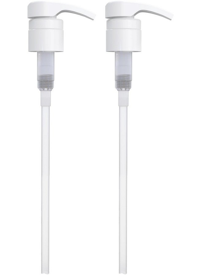 BRIGHTFROM Universal Dispensing Pump, Perfect For Shampoo & Conditioner 1 L (33.8 Oz) - Fits Popular Brands Or Any Refillable Bottles From 12Oz To 33.8Oz With 28/410 Neck Size, White (Pack Of 2) - Image 1