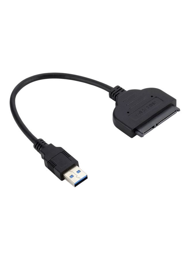 NIBEMINENT USB 3.0 To SATA 22 Pin Adapter Cable Black 