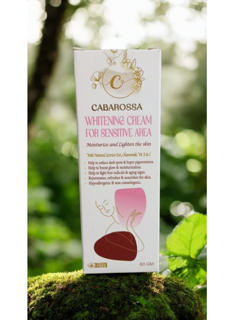 كريم (كاباروسا) لتفتيح المناطق الحساسة - طبيعي 100% مع ألفا أربوتين وعرق السوس - يقلل البقع الداكنة والتصبغات للإبطين، البكيني، المناطق الحساسة - 60 جم - Image 4