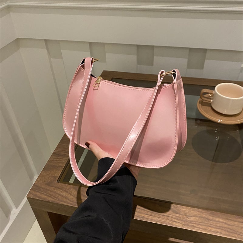 Korean Style Shoulder Bag for Women 2026 New Fashion Solid Color Small Square Bag - Image 2