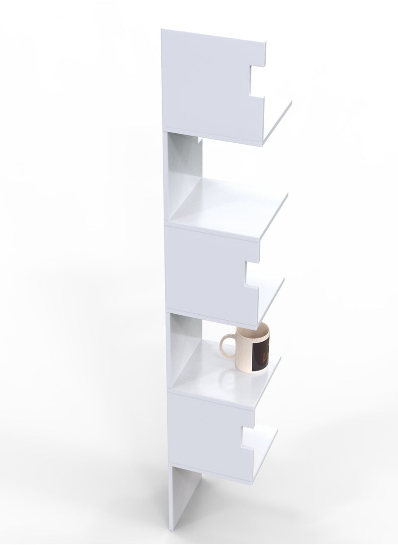Wooden Twist - Zig Zag Alzak Floating Corner Shelves - Image 1