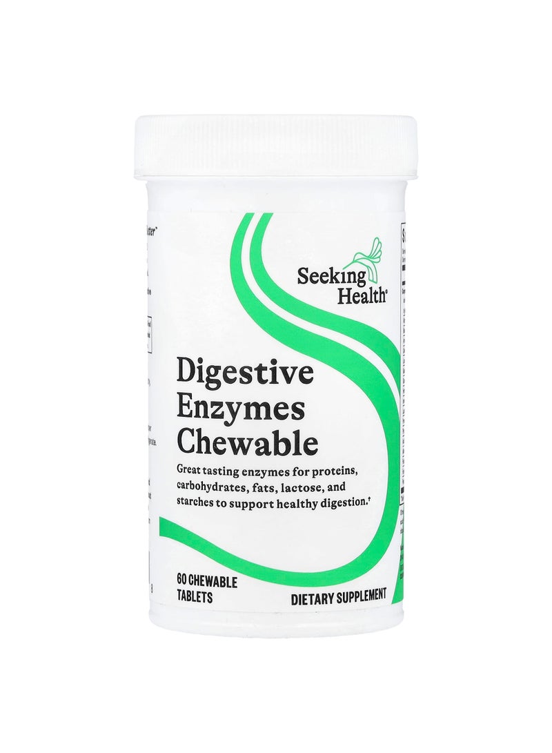 Seeking Health Digestive Enzymes Chewable, 60 Chewable Tablets