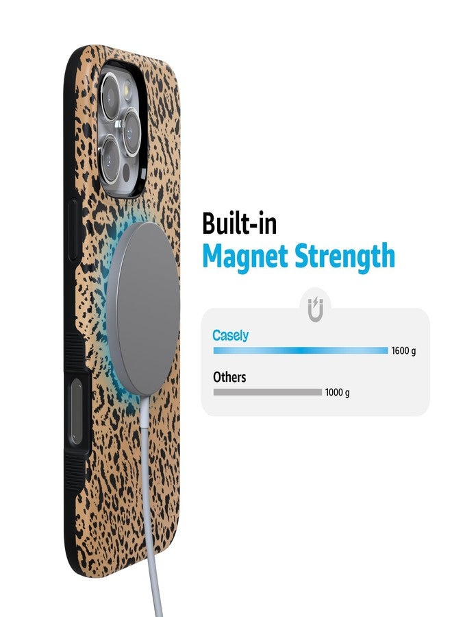 Casely iPhone 16 Pro Max Case | Born to Be Wild | Jaguar Print Case | Compatible with MagSafe | Bold Protective Case Design - Image 3
